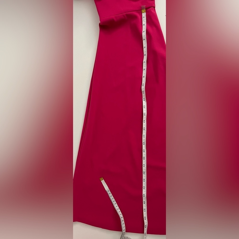 Calvin Klein Fuchsia Ruffle Sleeve Fit & Flare Dress – Size 8 (NWT) - Picture 8 of 8